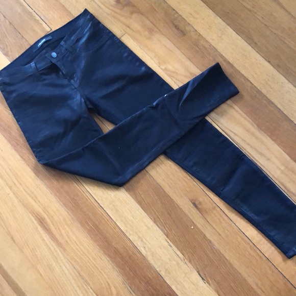 J Brand leather link super skinny jeans - Picture 2 of 5